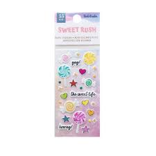 AMERICAN CRAFTS | Vicki Boutin Sweet Rush Mini Puffy Stickers, 55/Pkg