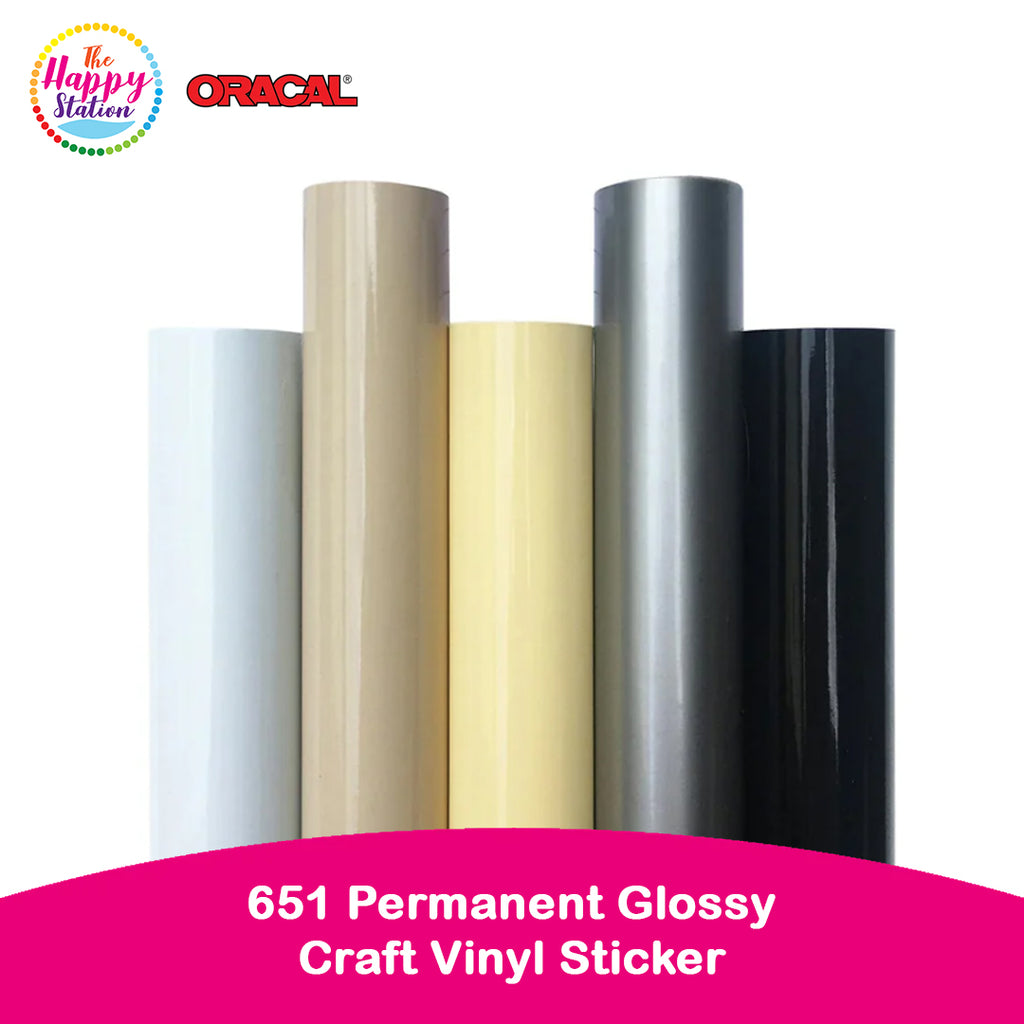 ORACAL | 651 Permanent Glossy Adhesive Craft Vinyl Sticker – The Happy ...