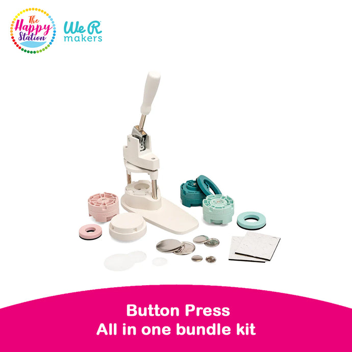 WE R MAKERS | Button Press, All in one bundle kit