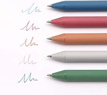 KACO | Green Pure Retractable Gel Ink Pens Extra Fine Point, 5ct (Morandi ,0.5mm)