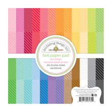 DOODLEBUG DESIGN | Dot Stripe Rainbow Petite Prints Paper Pad, 6"x6"