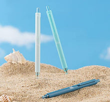 KACO | Green Retractable Gel Ink Pens Rocket Series, Fine Point Pen, 3ct (Neighbor of Sea, 0.5mm)