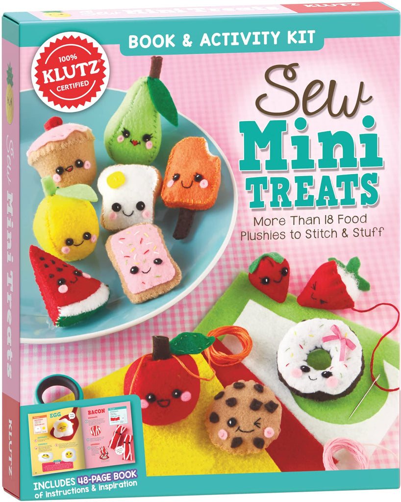 Klutz Sew Mini Treats – Kit De Couture Pour Peluches Gourmandises – Plus De 18 Modèles – Récompensé Nappa Et Parents' Choice – Dès 8 Ans