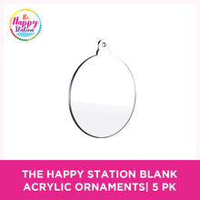THE HAPPY STATION | Blank Acrylic Ornaments, 5ct