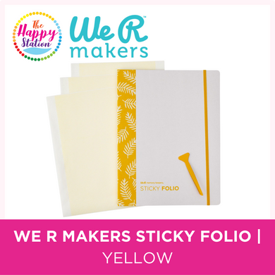 WE R MAKERS | Sticky Folio, Yellow