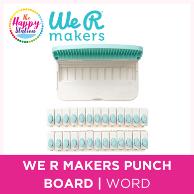 WE R MAKERS | Uppercase Word Punch Board