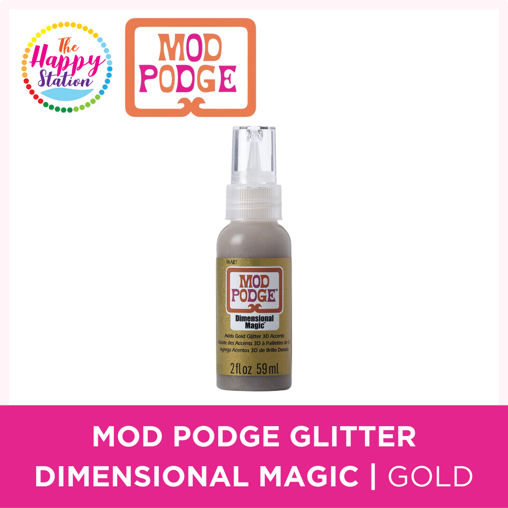 Mod Podge 2 oz. Glitter Gold Dimensional Magic