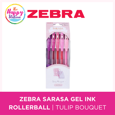 ZEBRA | Sarasa Clip Limited Edition Gel Pen - Tulip Bouquet - 0.5mm (5ct)