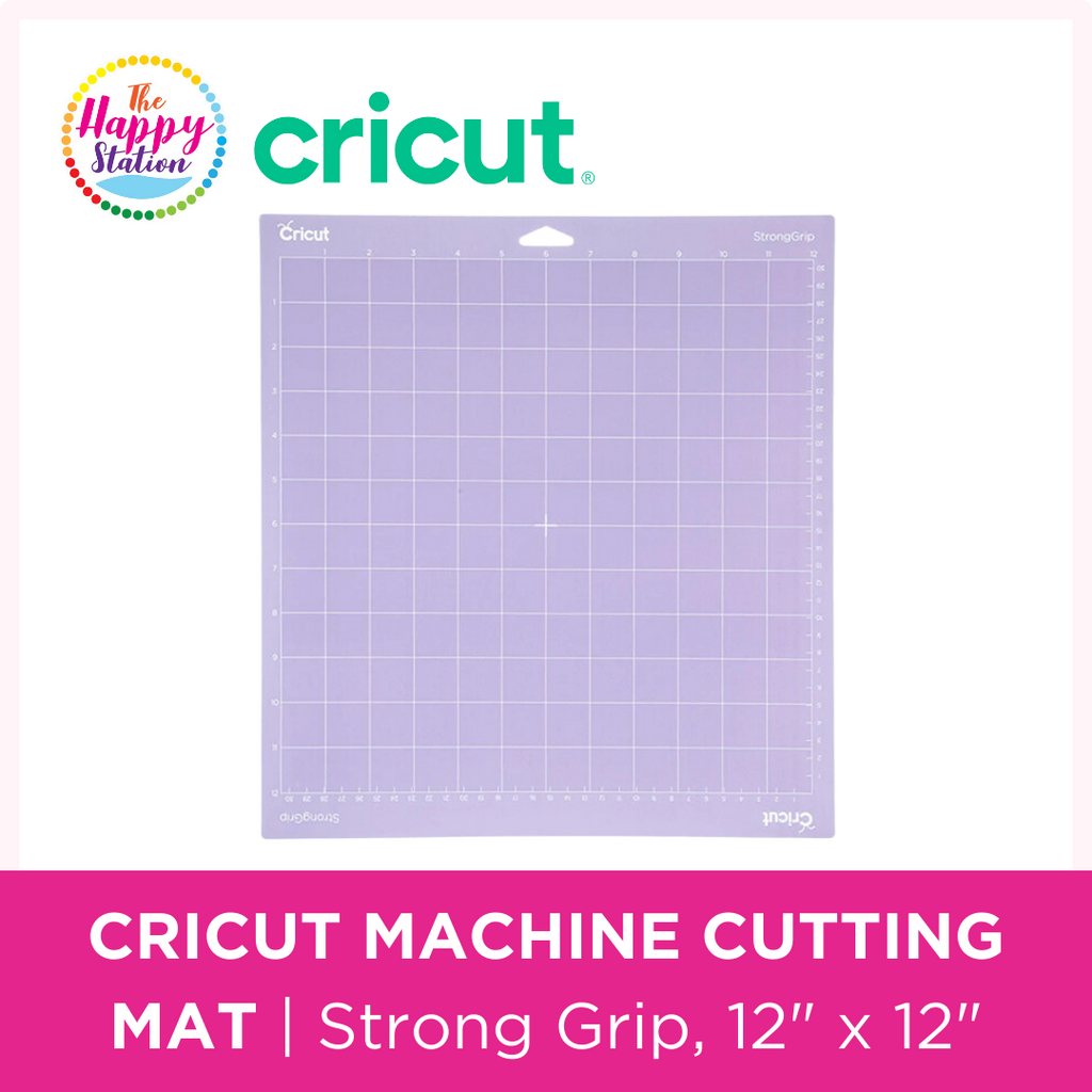 CRICUT, Machine Cutting Mat, Strong Grip, 12 x 12, The Happy Station