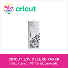 CRICUT | Joy Adhesive-Backed Deluxe Paper, Black and White Botanicals
