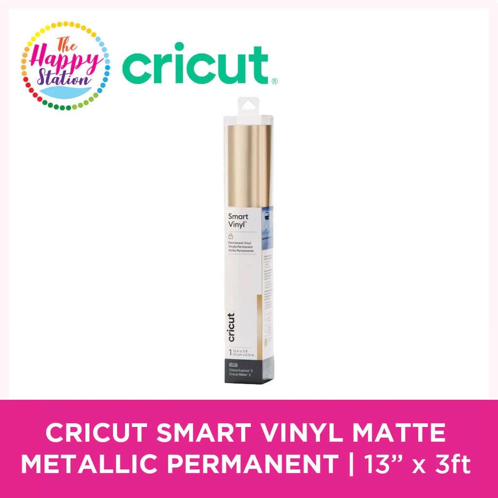 Cricut Matte Metallic Smart Vinyl | Removable | 12 ft | Silver