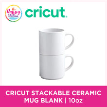CRICUT | Stackable Ceramic Mug Blank, 10oz/300 ml, White (4 ct)