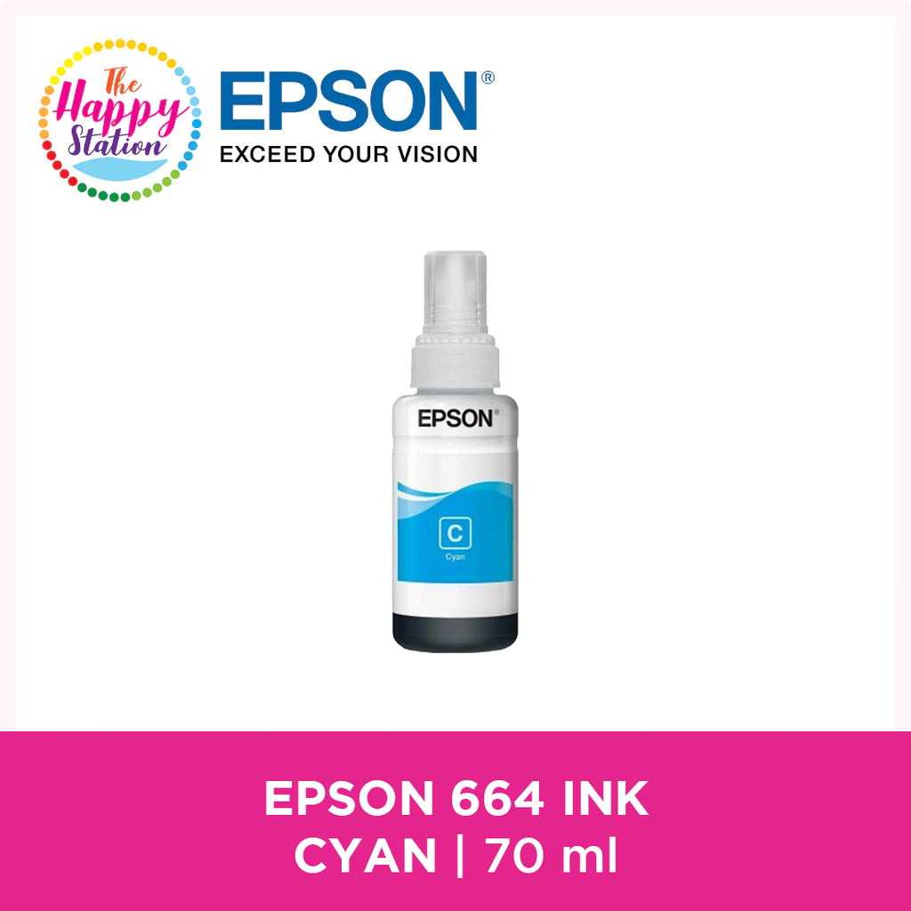 Epson Ink 664 - Cyan, 70ml, The Happy Station