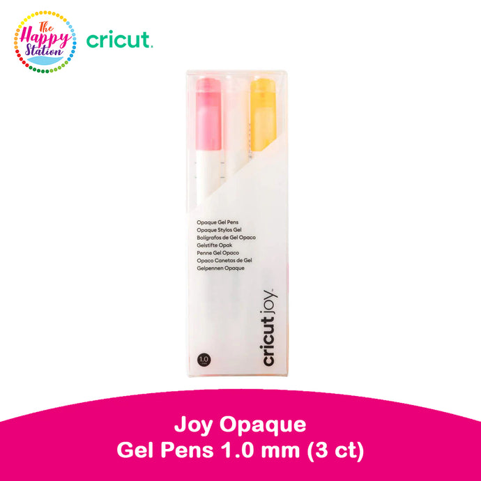CRICUT | Joy Opaque Gel Pens 1.0 mm, Pink/White/Orange (3 ct)