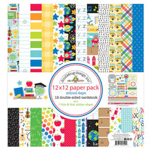 DOODLEBUG DESIGN | Double Sided Paper Pack, School Days - 12"x12"