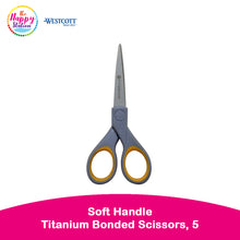 WESTCOTT | Soft Handle Titanium Bonded Scissors, Pointed - 5"