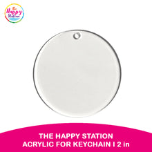 THE HAPPY STATION | Blank Acrylic Keychain, 2" wide