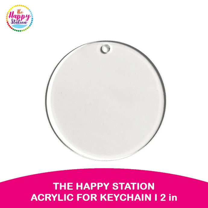 THE HAPPY STATION | Blank Acrylic Keychain, 2
