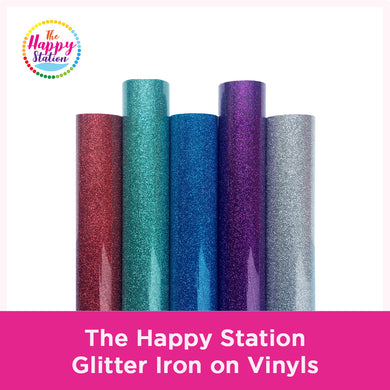 The Happy Station Glitter Iron on Vinyls