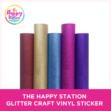 THE HAPPY STATION | Glitter Adhesive Craft Vinyl Sticker