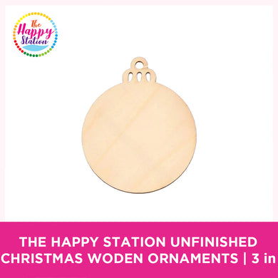 Unfinished Christmas Wooden Ornaments