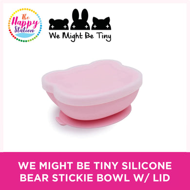 WE MIGHT BE TINY | Silicone Bear Stickie Bowl w/ Lid
