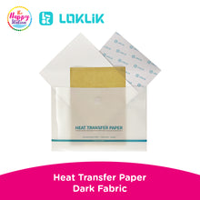 LOKLiK | Heat Transfer Paper Sheet for Dark and Light Fabric - 8 sheets