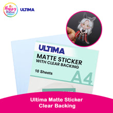 Ultima Clear Back Vinyl Stickers