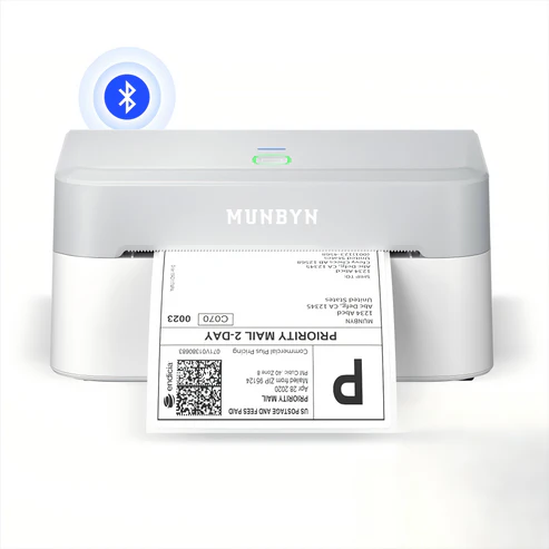 MUNBYN RealWriter 403B Flawless, Quiet Thermal Label Printer for E-commerce & Small Business