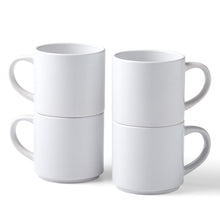 CRICUT | Stackable Ceramic Mug Blank, White - 10 oz/300 ml (4 ct)