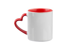 ULTIMA | Sublimation Colored Inner Rim and with Heart Handle Mugs - 11oz