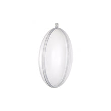 THE HAPPY STATION | Clear Plastic Oblate Christmas Tree Ornaments Fillable & Opennable