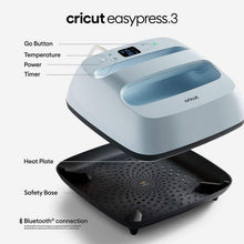 CRICUT | EasyPress 3 heat press machine - 9" x 9", Zen Blue