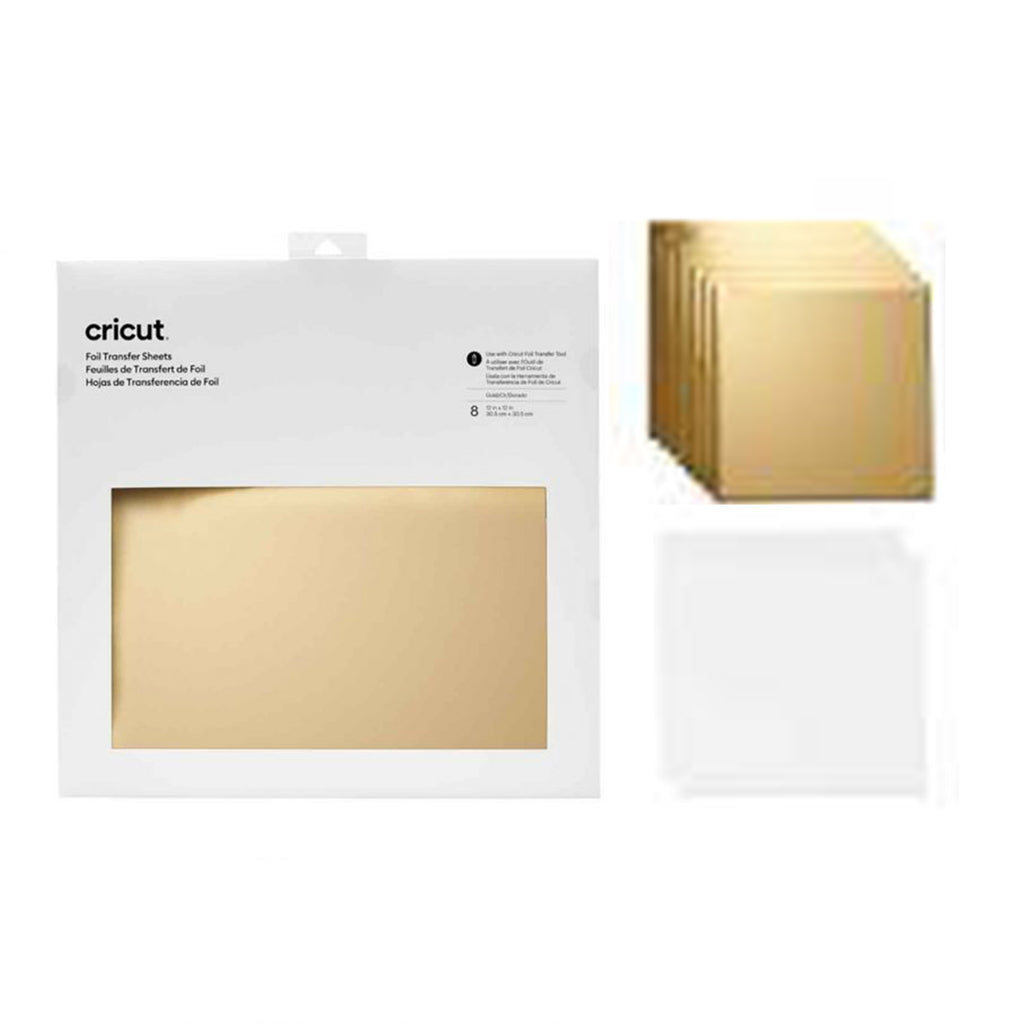 Cricut 12 x 12 Gold Foil Transfer Sheets 8ct