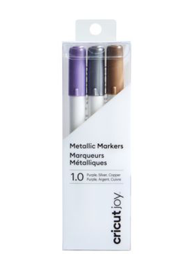 CRICUT | Joy Metallic Markers - Purple/Silver/Copper, 1.0 mm (3 ct)