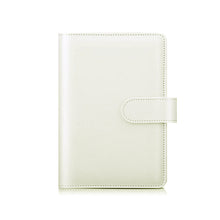 THE HAPPY STATION | Macaron Color PU Leather Cover Ring Binder Planner, A6