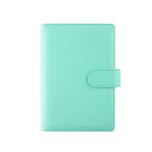 THE HAPPY STATION | Macaron Color PU Leather Cover Ring Binder Planner, A6