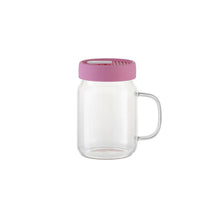 ULTIMA | Sublimation Clear Glass Mason Jar w/ handle and silicone lid, 20oz/600ml