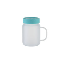 ULTIMA | Sublimation Frosted Glass Mason Jar w/ handle and silicone Lid, 20oz/600ml
