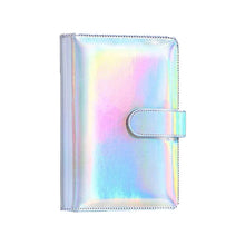 THE HAPPY STATION | Holographic Color PU Leather Cover Ring Binder Planner, A6