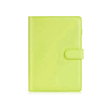 THE HAPPY STATION | Macaron Color PU Leather Cover Ring Binder Planner, A6