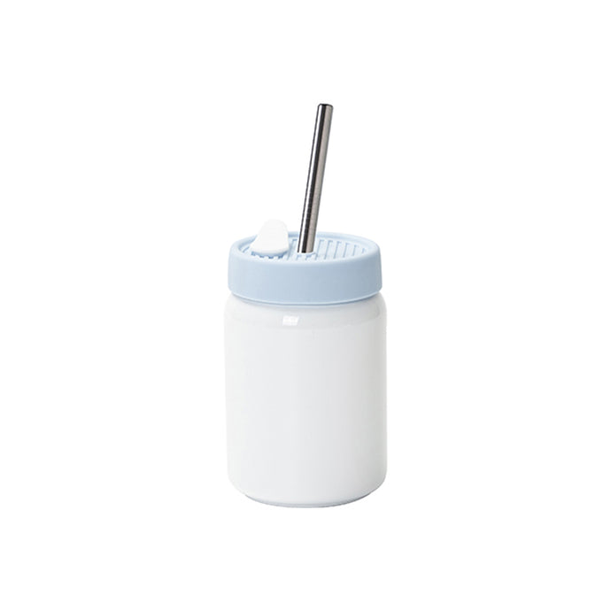 ULTIMA | Sublimation Stainless Steel - no handle mason jar w/ silicone lid, 16oz/480ml