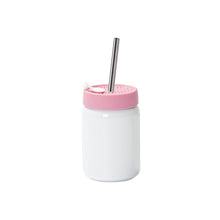 ULTIMA | Sublimation Stainless Steel - no handle mason jar w/ silicone lid, 16oz/480ml