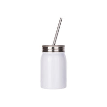 ULTIMA | Sublimation Stainless Steel Mason Tumbler, no handle w/ straw, 17oz/500ml