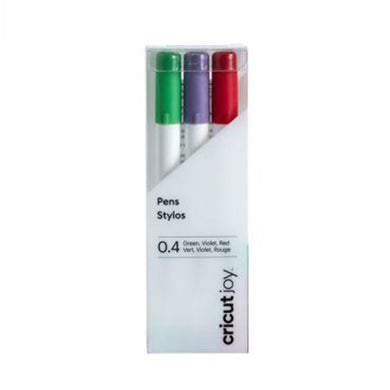 CRICUT | Joy Fine Point Pens - Red/Green/Violet, 0.4 mm (3 ct)