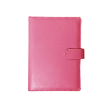 THE HAPPY STATION | Macaron Color PU Leather Cover Ring Binder Planner, A6