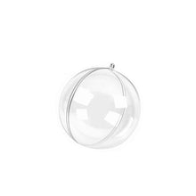 Plastic Clear Christmas Tree Ornaments Fillable Opennable in 8cm/10cm