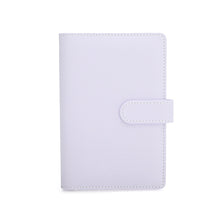 THE HAPPY STATION | Macaron Color PU Leather Cover Ring Binder Planner, A6