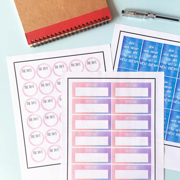 DIY Your Own Planner Stickers with Cricut