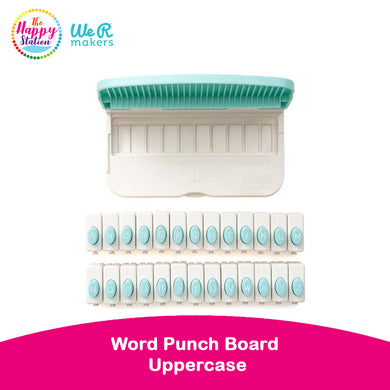 WE R MAKERS |  Word Punch Board, Uppercase